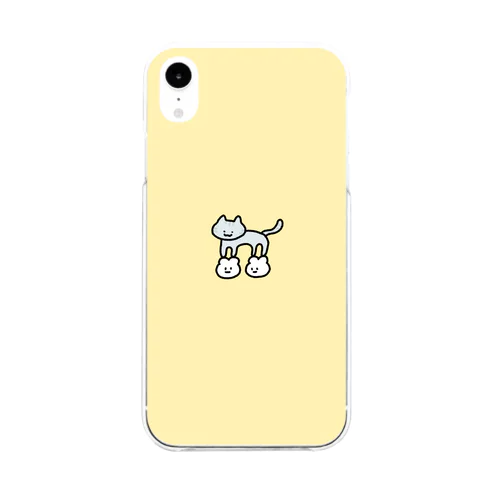 ねこちゃん!?ぽんぽんぷぅ Soft Clear Smartphone Case