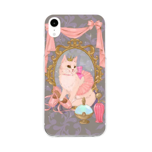 猫とポワント🐈 Soft Clear Smartphone Case