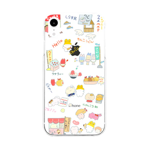 キュートなグルメフレンズ♡ Soft Clear Smartphone Case