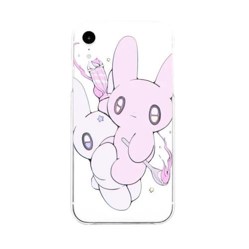 ミルクシェイクド・ウサギ Soft Clear Smartphone Case