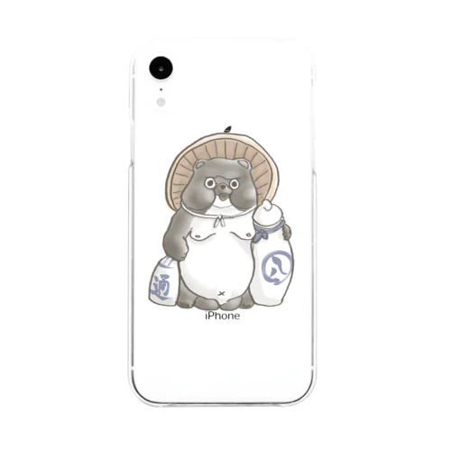 宴腹鼓無礼講 Soft Clear Smartphone Case