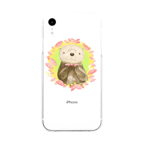 桜貝とラッコちゃん。 Soft Clear Smartphone Case