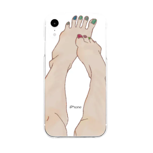 SOMEONE S FOOT  Soft Clear Smartphone Case