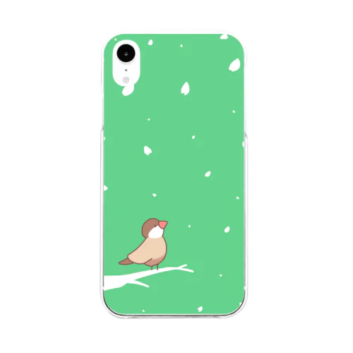 シナモン文鳥 スマホケース Soft Clear Smartphone Case