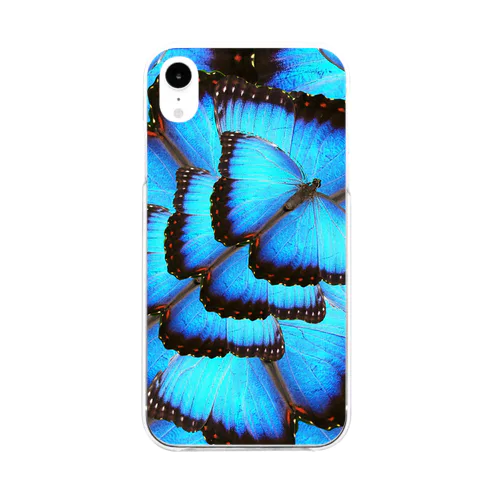 BUTTERFLY'S 【BLUE】 Soft Clear Smartphone Case