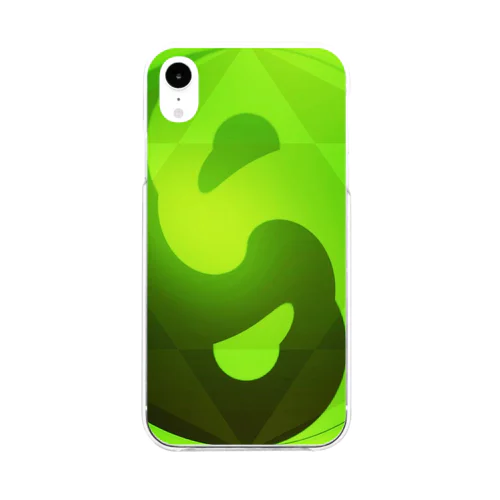 エ(*ΦωΦ*)コ💚陰陽ハート🍀 Soft Clear Smartphone Case