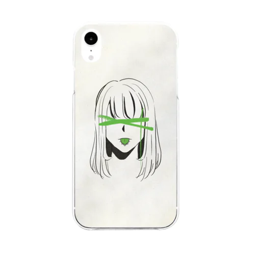 リュウゼツちゃん（ホワイト） Soft Clear Smartphone Case