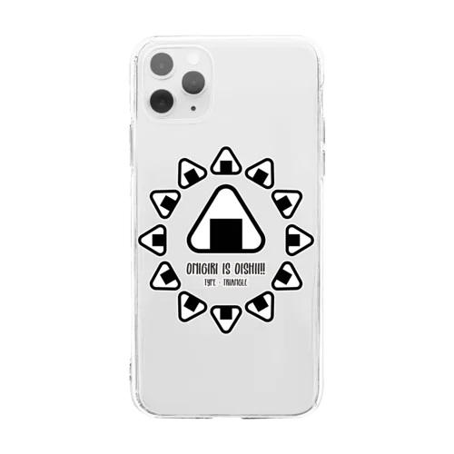 ONIGIRI is OISHII!!(三角) Soft Clear Smartphone Case