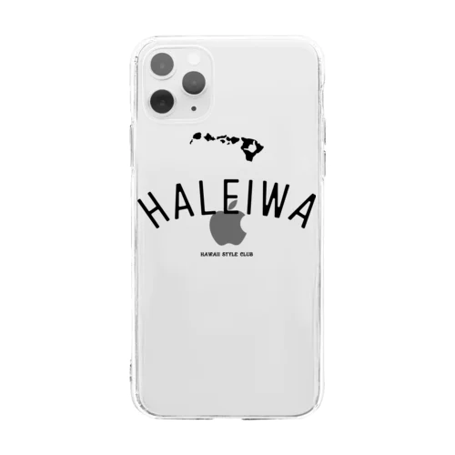 HALEIWA　BLK LOGO ソフトクリアスマホケース