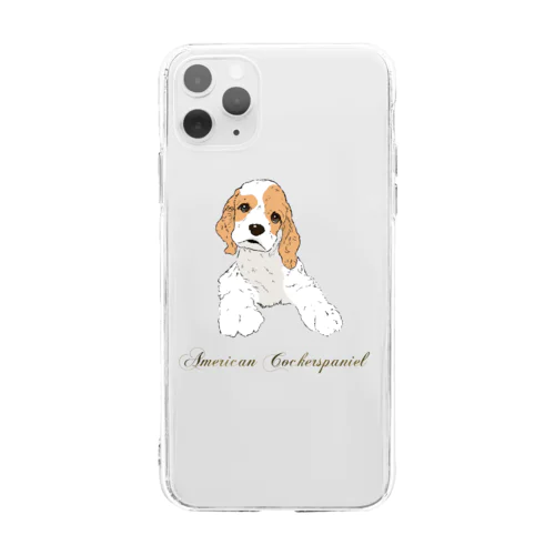 アメリカンコッカー　パーティパピー Soft Clear Smartphone Case