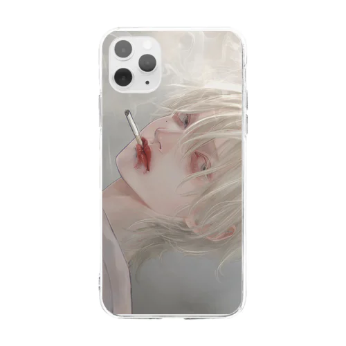 【ふたつ】iPhoneケース Soft Clear Smartphone Case