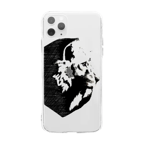 ライオン Soft Clear Smartphone Case