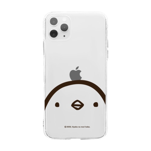 ひよこさん（顔・クリア・iphone11・12シリーズ）  Soft Clear Smartphone Case