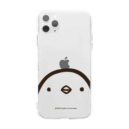 ひよこさん（顔・クリア・iphone11・12シリーズ）  Soft Clear Smartphone Case