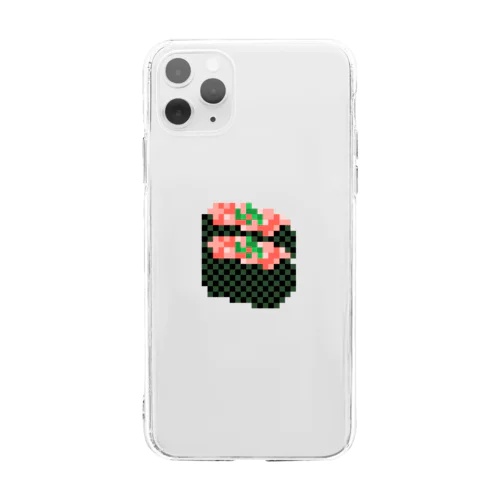 お寿司・ネギトロ（軍艦） Soft Clear Smartphone Case