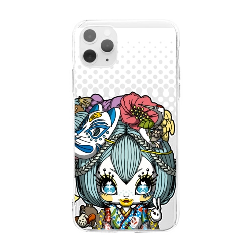 ゆきんこちゃんクリアスマホケース Soft Clear Smartphone Case