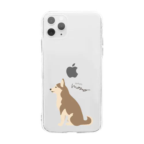 shibainu momo Soft Clear Smartphone Case