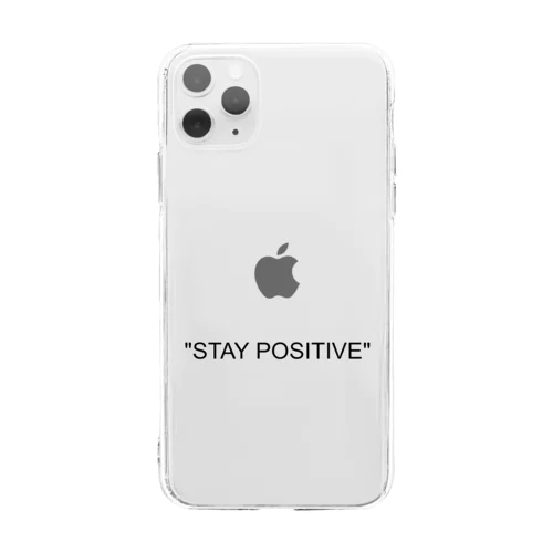 STAY POSITIVE Soft Clear Smartphone Case