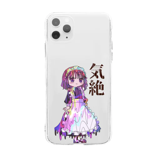 メイドちゃんカラー雑貨（ワヲ゛ンケ） Soft Clear Smartphone Case