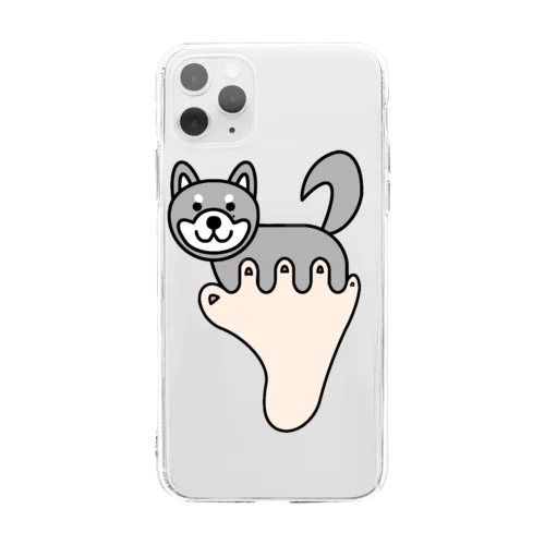 あしゆびしばいぬ Soft Clear Smartphone Case