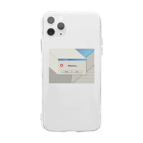 Error?/Whatever./ Soft Clear Smartphone Case