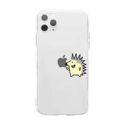 ハリネズミ Soft Clear Smartphone Case