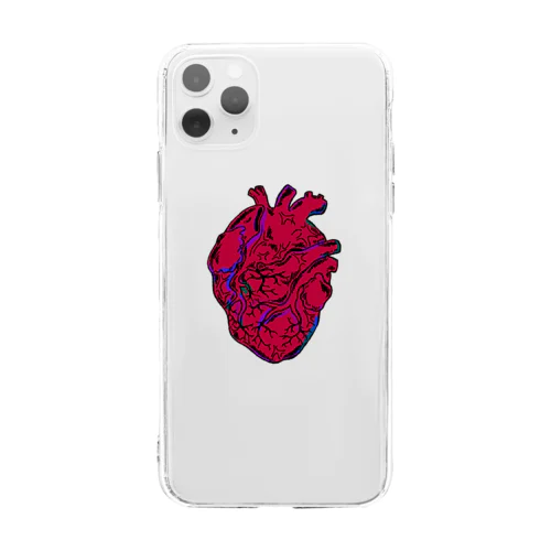 心臓 Soft Clear Smartphone Case