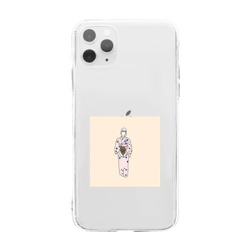 保護犬預かりスタッフliliy Soft Clear Smartphone Case