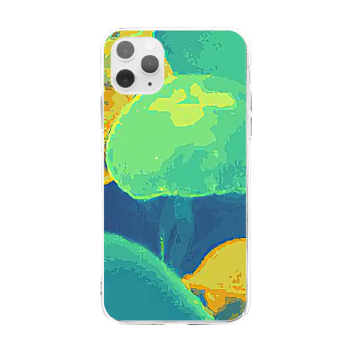 海月(GREEN) Soft Clear Smartphone Case