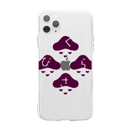 狂言「菌」 スマホケース Soft Clear Smartphone Case