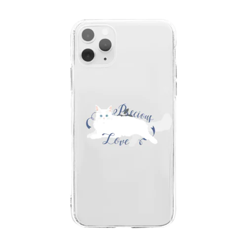 寵愛のお姫さま/ブルー Soft Clear Smartphone Case