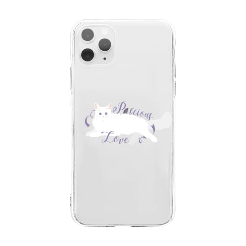 寵愛のお姫さま/パープル Soft Clear Smartphone Case