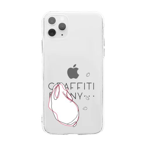 GRAFFITI BUNNY Soft Clear Smartphone Case