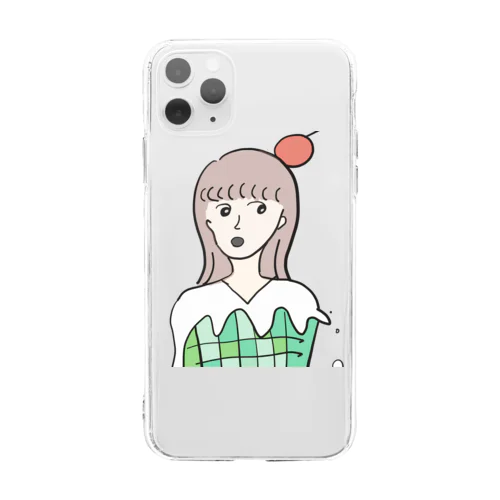 メロンソーダガノミタイナ Soft Clear Smartphone Case