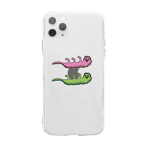 なまむし 紅緑 Soft Clear Smartphone Case
