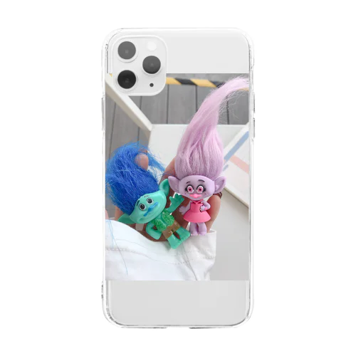 トロール人形iphone11proケース Soft Clear Smartphone Case