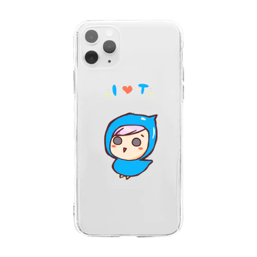 青い鳥ちゃん Soft Clear Smartphone Case