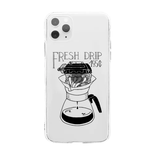 Drip スマホケース Si Soft Clear Smartphone Case