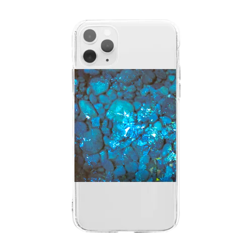 水面の川底 Soft Clear Smartphone Case