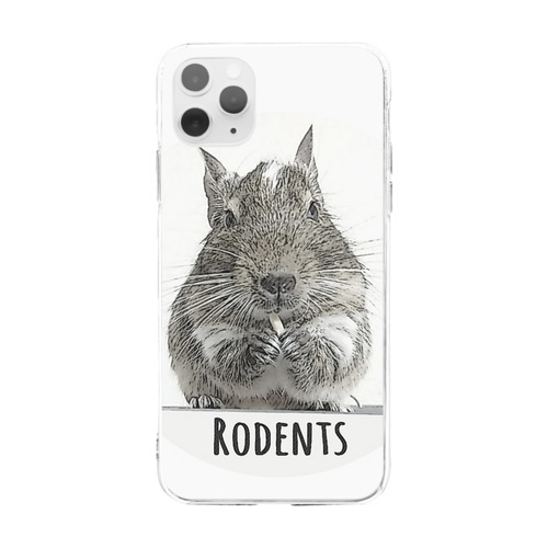 Rodents デグー　 Soft Clear Smartphone Case