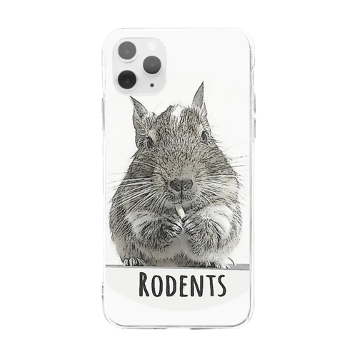 Rodents デグー　 ソフトクリアスマホケース