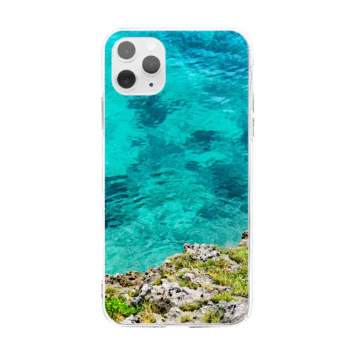 フォトシリーズ 沖縄の海4 Soft Clear Smartphone Case