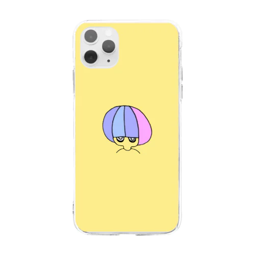 マッシュくん イエロー Soft Clear Smartphone Case