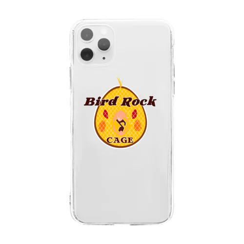 Bird Rock Cage オカメインコ Soft Clear Smartphone Case