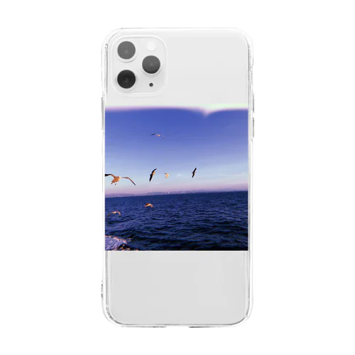 海は広い Soft Clear Smartphone Case
