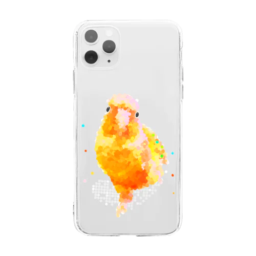 ウロコインコパイナップル Soft Clear Smartphone Case