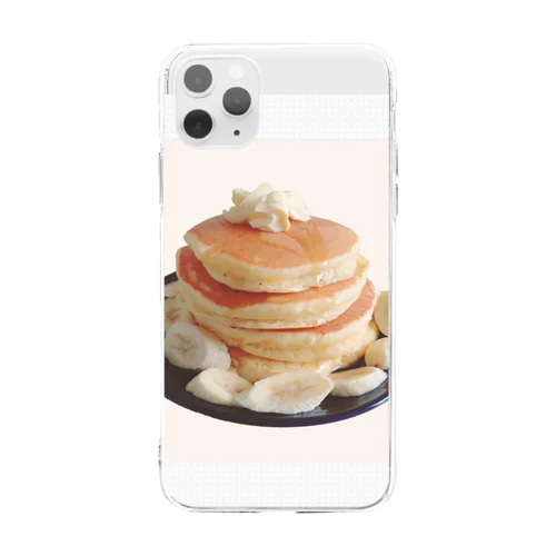 ホットケーキ Soft Clear Smartphone Case