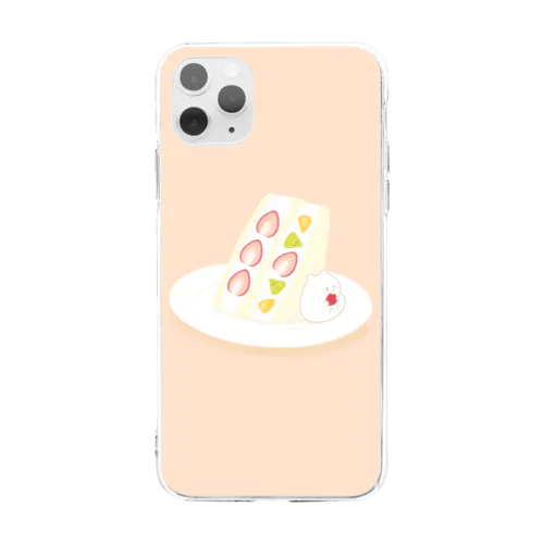 はむのフルーツサンド Soft Clear Smartphone Case