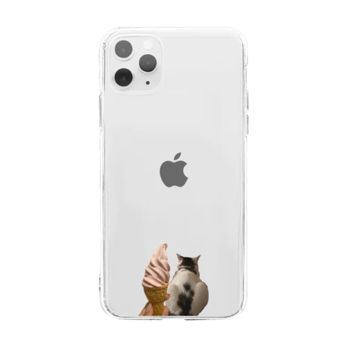 愚か猫 Soft Clear Smartphone Case