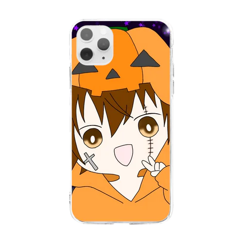 あじゅま〜ハロウィンバージョン〜 Soft Clear Smartphone Case